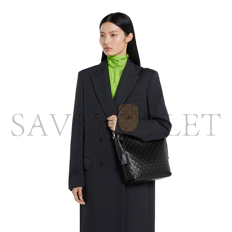 GUCCI GG EMBLEM SMALL SHOULDER BAG 848881 (26*24*10cm)
